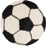 Ayyildiz Черно-кремав детски килим ø 120 cm Fun - Ayyildiz Carpets (FUN1201206001BLACK)