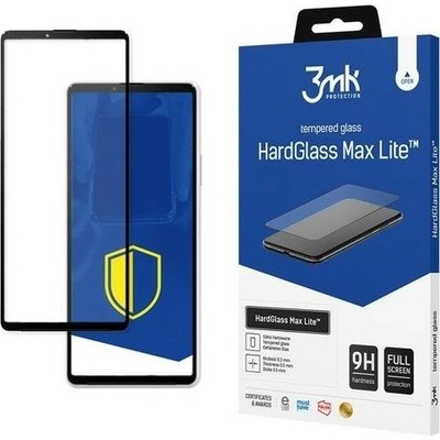 3mk Protection Фолио за екран 3MK, HardGlass Max Lite, за Sony Xperia 10 III, Пълно покритие, HD Яснота, Черен (3MK1829)