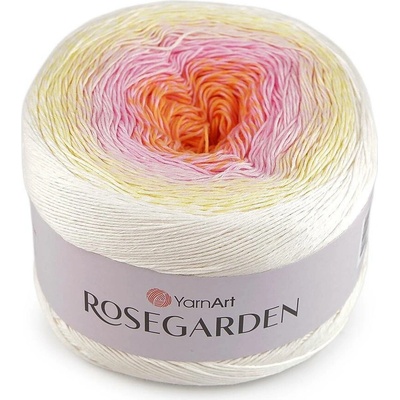 Bavlněná pletací příze Rosegarden 250 g Varianta: 19 (302) bílá růžová světlá, Balení: 1 ks 49969/122018/293336