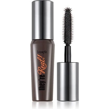 Benefit They're Real! Mascara Mini удължаваща спирала за ефект на изкуствени мигли цвят Jet Black 4 гр