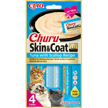 Churu Cat Skin&Coat Tuna & Scallop 4 x 14 g