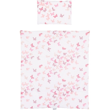 Chipolino Спален комплект за мини кошара Chipolino - Пеперуди, бял (KOSCLOSETV20WB)