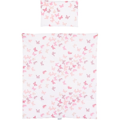 Chipolino Спален комплект за мини кошара Chipolino - Пеперуди, бял (KOSCLOSETV20WB)