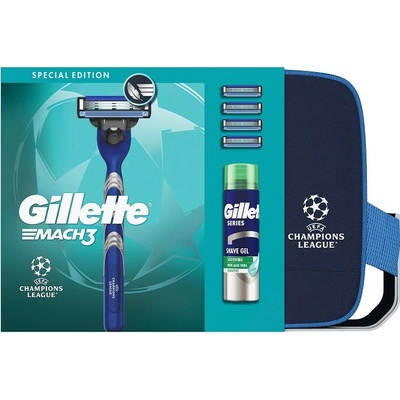 Gillette Mach3 holiaci strojček + gél na holenie 200 ml darčeková sada