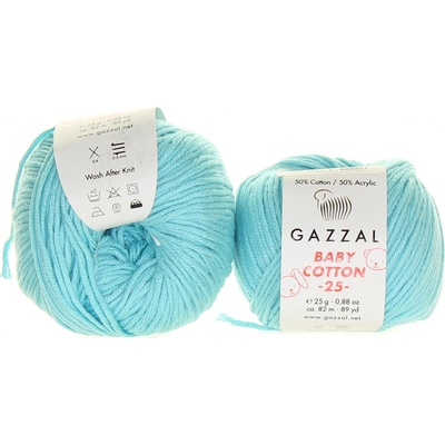 Gazzal Baby Cotton 25 3451 světlounce tyrkysová
