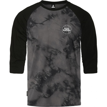 Horsefeathers Тениска Global Raglan - black/tie dye Horsefeathers | Siv | МЪЖЕ | L