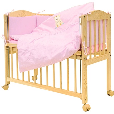 Scarlett 7-dílná sada Baby MÉĎA růžová 90 x 41 cm – Zboží Mobilmania