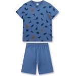 Sanetta Детско ежедневно термо бельо Sanetta Kid's Pyjama Short AOP 233561 Pyjamas - Navy - размер 92 (EU) (714-1406-0111)