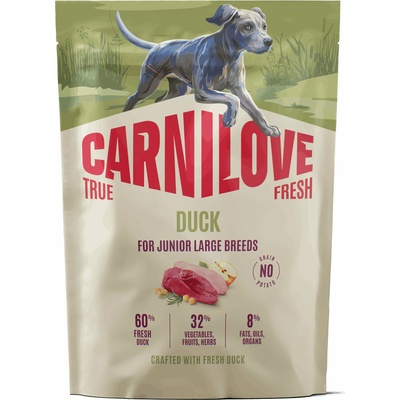Carnilove True Fresh Dog Junior Large breeds Duck 4 kg