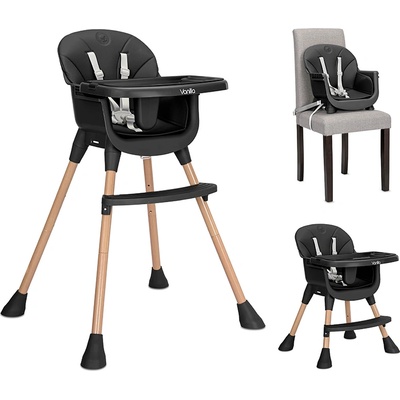 Lorelli СТОЛ ЗА ХРАНЕНЕ 3 В 1 vanilla black (10100572501)