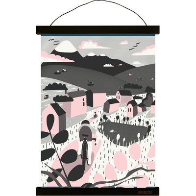 Art print - Hľadaj nové cesty - 50 x 70 čierna lišta uni