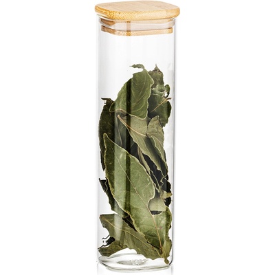 4Home Sklenená dóza na potraviny s viečkom Bamboo 540 ml
