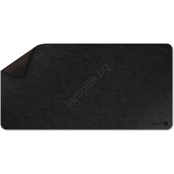 CONNECT IT CMP-4030-LG- Двулицева подложка за клавиатура и мишка 90x40 cm черна/кафява (TD0149)