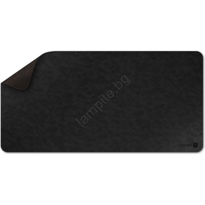 CONNECT IT CMP-4030-LG- Двулицева подложка за клавиатура и мишка 90x40 cm черна/кафява (TD0149)