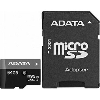 Image 1 of ADATA Premier microSDXC 64GB Class 10 AUSDX64GUICL10-RA1