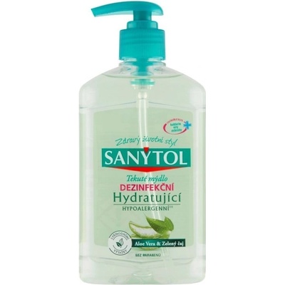 Sanytol hydratačné dezinfekčné tekuté mydlo Aloe vera/Zelený čaj 500 ml