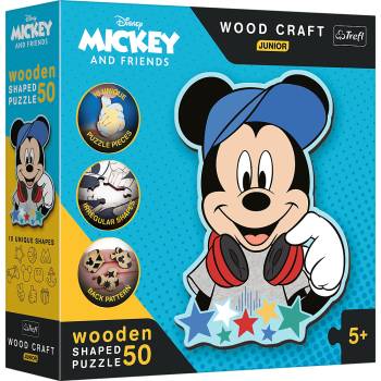 Trefl - Puzzle In Mickey's World wooden - 40 - 99 piese