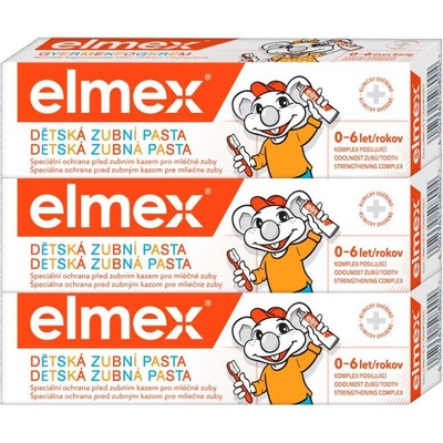 Elmex Kids pre deti od prvého zúbku do 6 rokov 3 x 50 ml