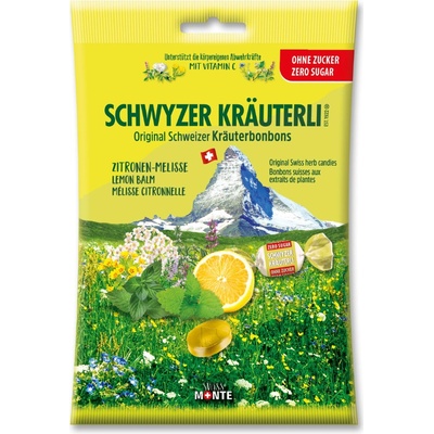 DOMACO Bylinné bonbony Citron+meduňka bez cukru 75 g