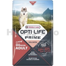 Versele Laga Opti Life Prime Adult Salmon bez obilovin pro dospělé psy s lososem 2,5 kg