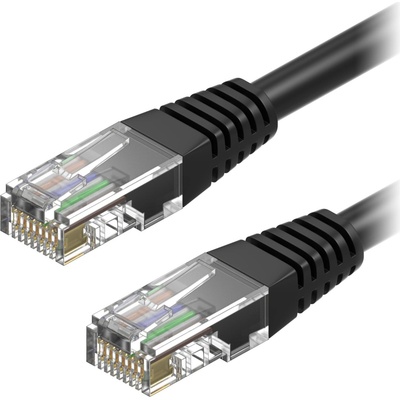 AlzaPower APW-CBP6U0100B Patch CAT6 UTP, 10m, černý