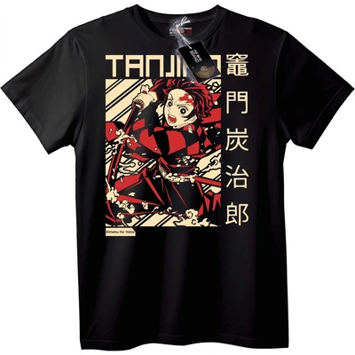 NOONEBRAND Тениска Tanjiro Demon Slayer Аниме - 6XL, White