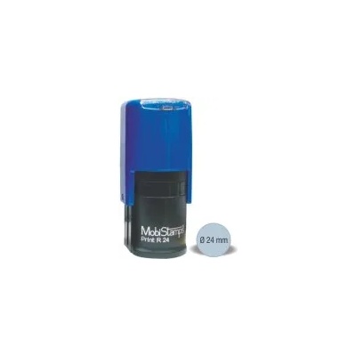 Mobi Автoматичен печат R24, Ф24мм, син