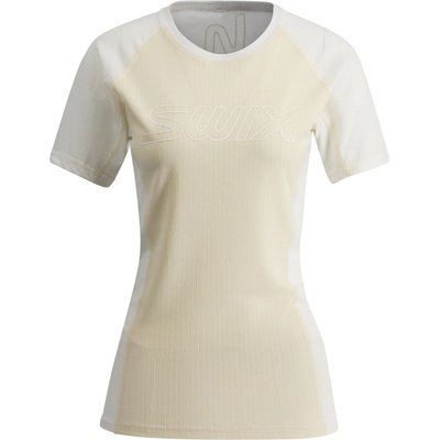 Swix Дамска тениска Swix Women's Racex Light Short Sleeve Running shirt - Chalk (916-6645-0112)