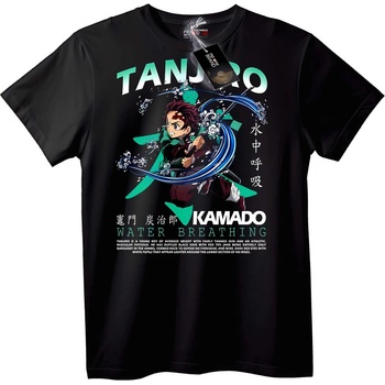 NOONEBRAND Тениска Танджиро водно дишане - XL, Black