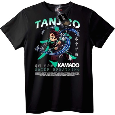 NOONEBRAND Тениска Танджиро водно дишане - XL, Black
