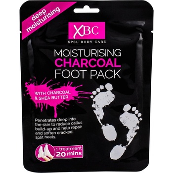 Xpel Body Care Charcoal hydratační ponožky s aktivním uhlím pro ženy 1 ks