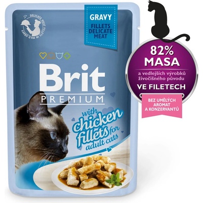 Brit cat adult Premium with Chicken Fillets in Gravy 85 g