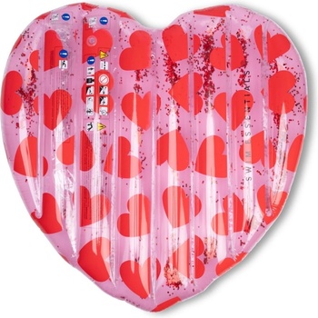 Swim Essentials Swim Essentials: Плажен дюшек във формата на сърце - за деца 6+ години "Red Hearts (SWE-2024SE1089)