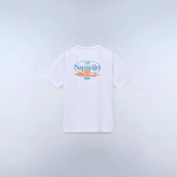 Napapijri Мъжка тениска Napapijri Graphic T-shirt Mens - White MQL