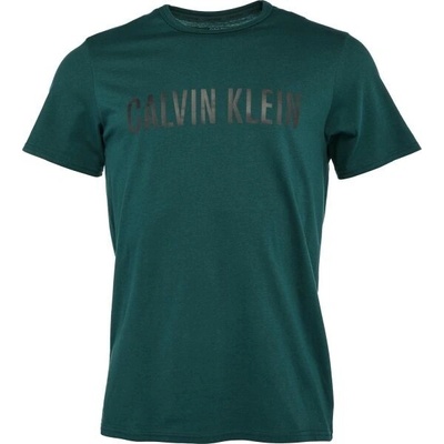 Calvin Klein S/S CREW NECK pánské tričko tmavě zelená