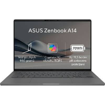 ASUS Zenbook A14 (UX3407QA-OLED267W) sivý + 3 roky záruka po registrácii