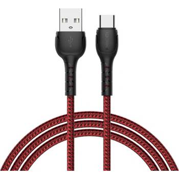 Recci KAB RECCI RTC-N16CR 3A TypeC-USB кабел, червен - 1m 6955482562307 (6955482562307)
