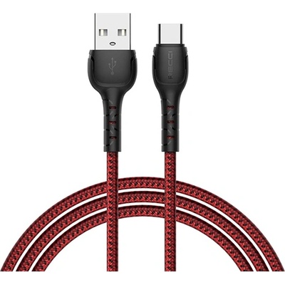 Recci KAB RECCI RTC-N16CR 3A TypeC-USB кабел, червен - 1m 6955482562307 (6955482562307)