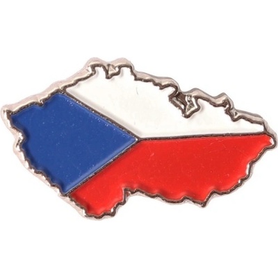 Odznak mapa a vlajka ČR - barevný – Hledejceny.cz