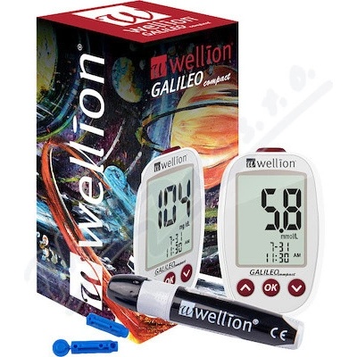 Glukometr Wellion Galileo Compact Super set+lanc.