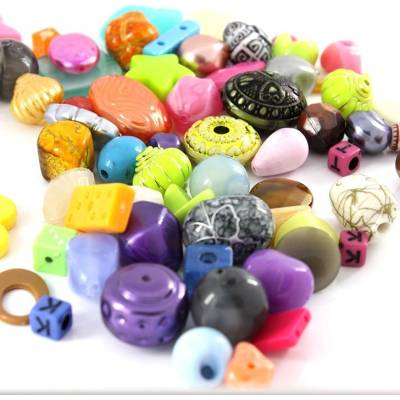 Mix akrylových korálků - 100g - 100g