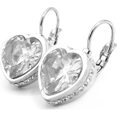 Steel Jewelry náušnice SRDCE Chirurgická ocel NS231149
