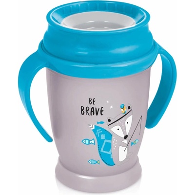 LOVI Чаша с дръжки 360° Lovi - Junior, Indian Summer, 250 ml, 12 м+, Синя (1/592)