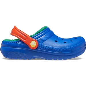 Crocs Чехли Crocs Kids' Classic Lined Clogs - Blue Bolt/Multi