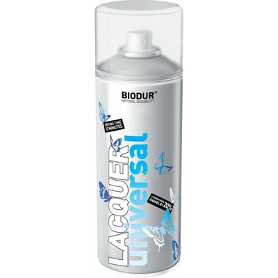 Biodur bezfarebný lak v spreji lesklý 400 ml