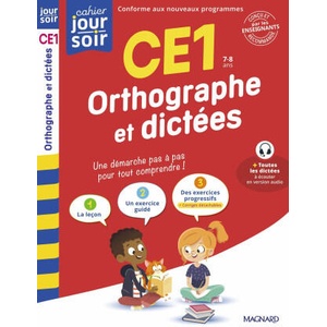 Orthographe et dictées CE1 - Cahier Jour Soir | Amellal (2025)