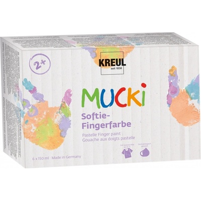 Kreul 2321 sada prstových farieb 6 ks 150 ml