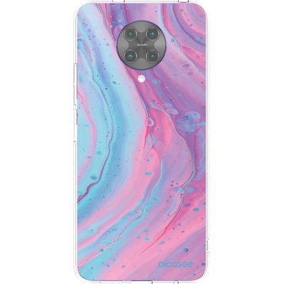 Púzdro Picasee silikónové Xiaomi Poco F2 Pro - Pink liquid čiré