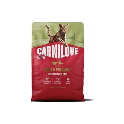 CARNILOVE Cat Active Duck and Pheasant adult cats sterilised 2 kg