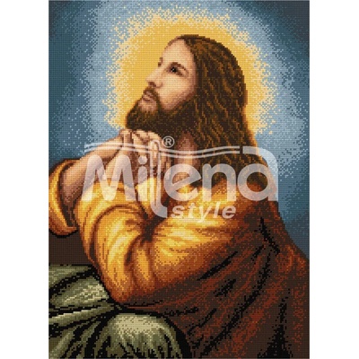 Milena Style Молещият се Христос - гоблен със схема конци Ariadna 1: 1